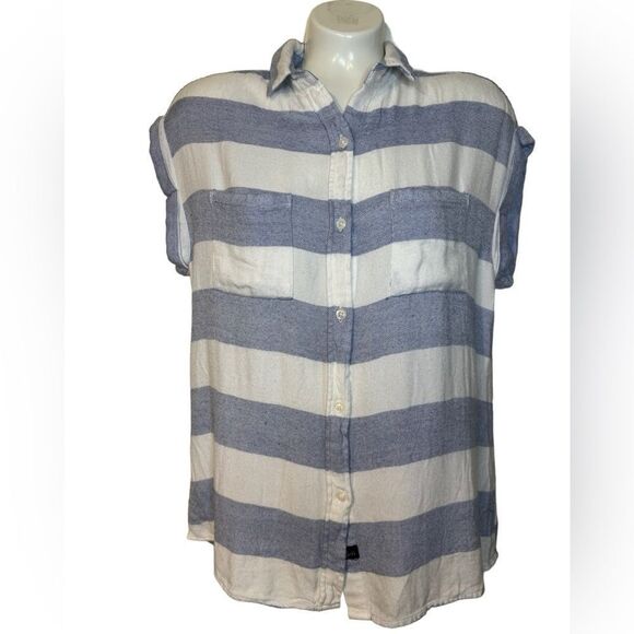 Rails Boxy Rolled Sleeves Button Down - Picture 3 of 10